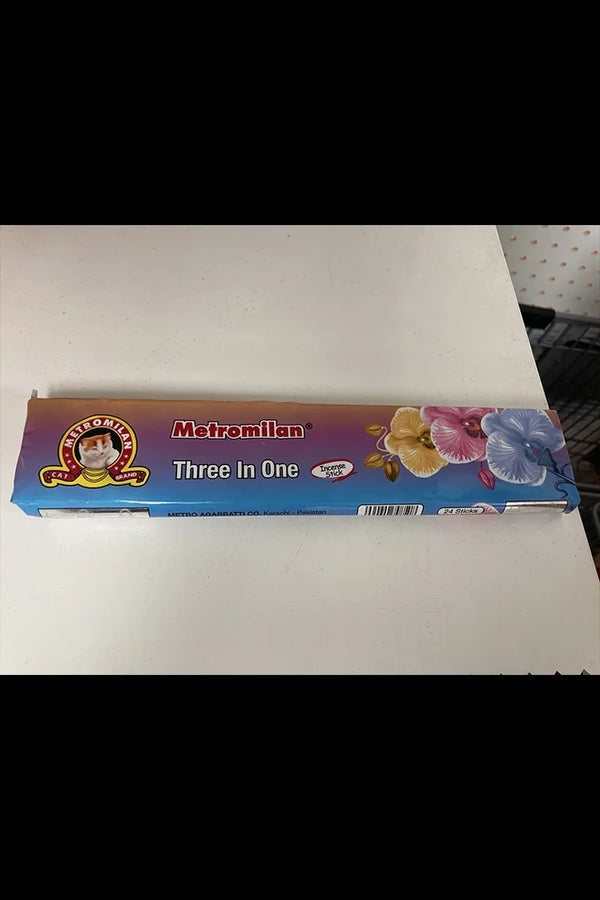 Metromilan 3-in-1 Incense Sticks (24 Sticks)