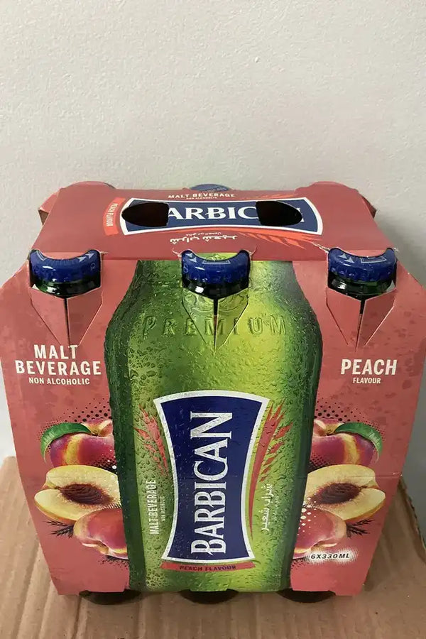 Barbican Non-Alcoholic Peach Malt Drink (6-Pack)
