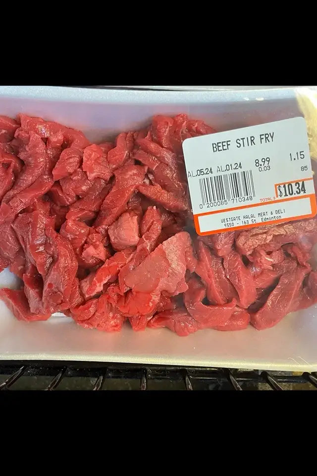 Halal Beef Stir Fry Strips from Westgate Halal | WeDoHalal Edmonton