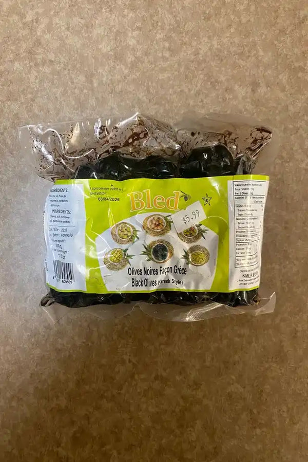 Bled Greek-Style Black Olives