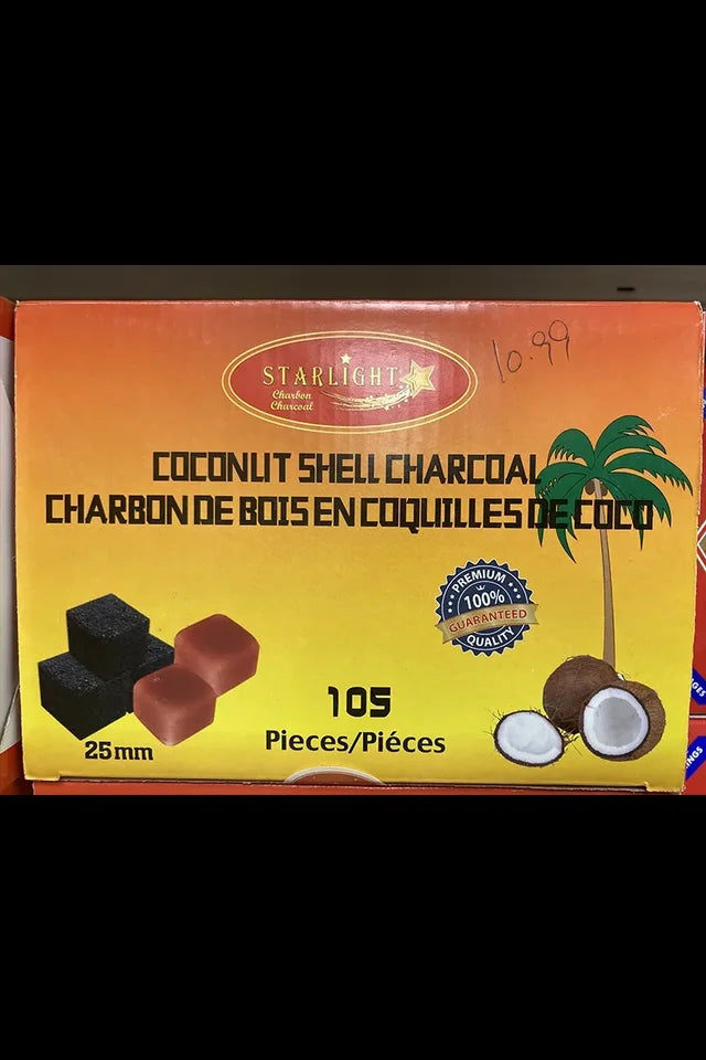 Coconlit Coconut Shell Charcoal, 25 mm (105 pcs) | WeDoHalal Edmonton