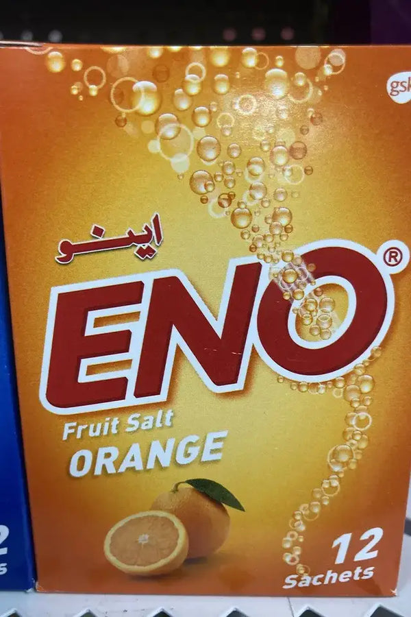 Eno Fruit Salt, Orange (12 Sachets)