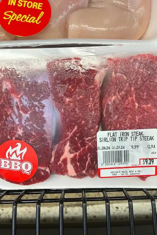 Halal Beef Sirloin & Flat Iron Steak from Westgate Halal | WeDoHalal Edmonton