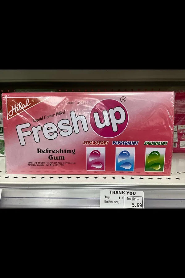 Fresh Up Centre-Filled Gum, Peppermint