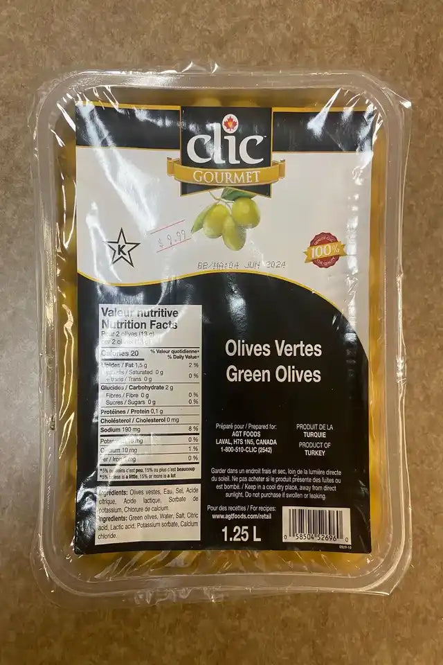 Clic Green Olives | WeDoHalal Edmonton