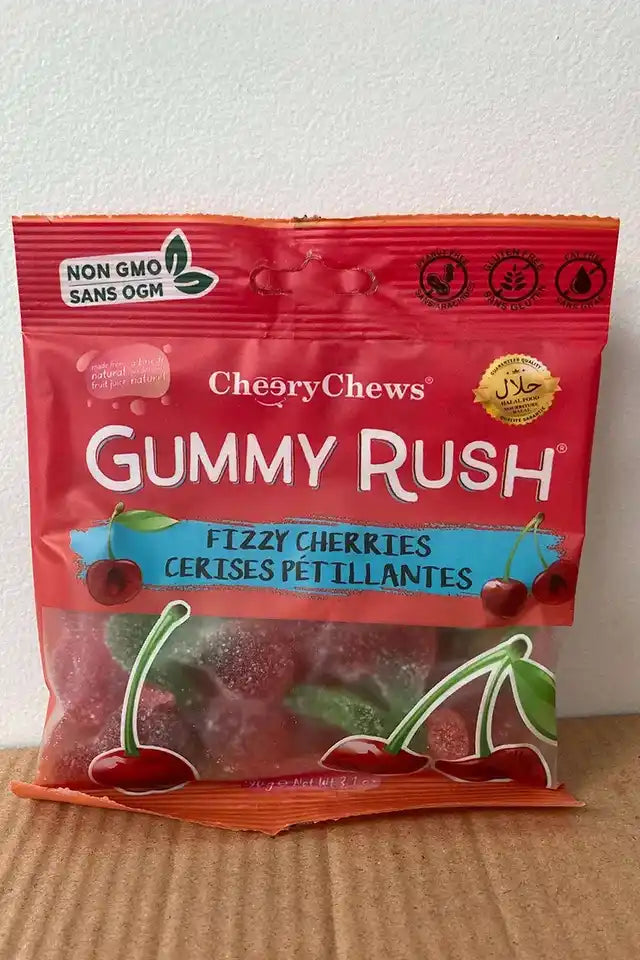 Gummy Rush Fizzy Cherries | WeDoHalal Edmonton