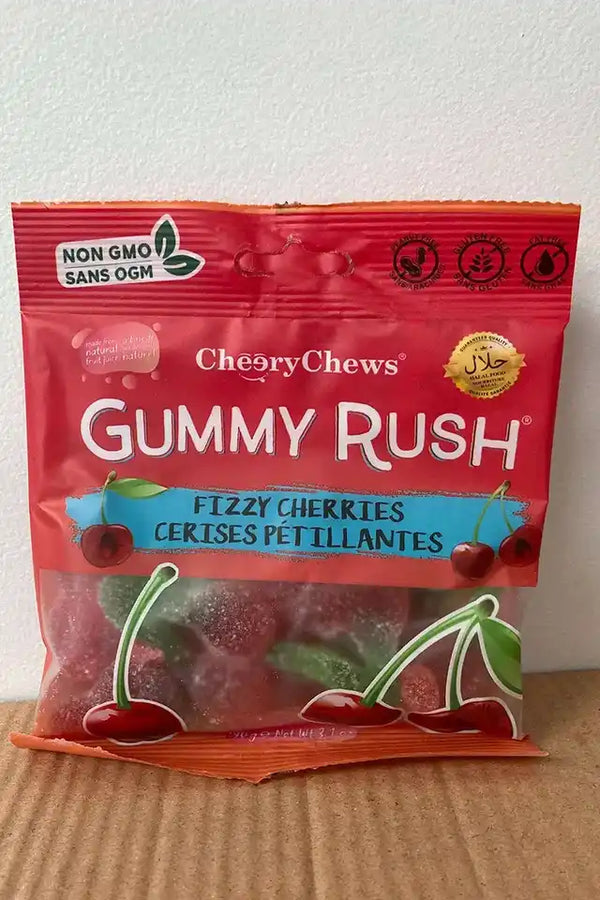 Gummy Rush Fizzy Cherries
