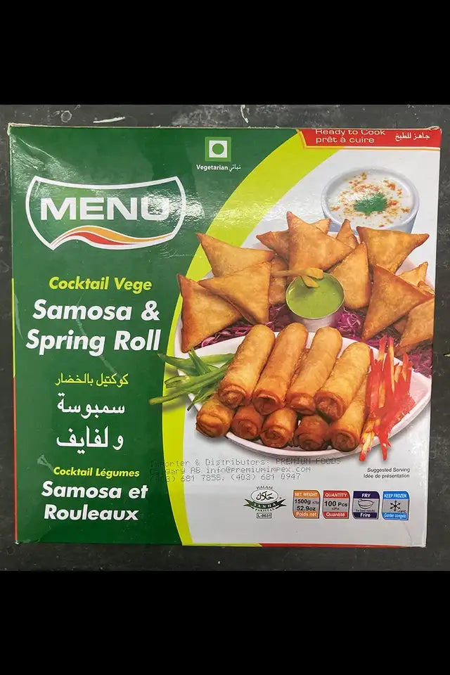 Menu Samosa & Spring Roll Combo | WeDoHalal Edmonton