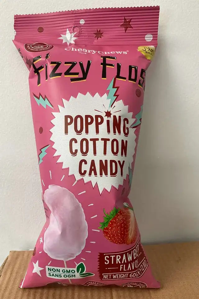 Popping Cotton Candy, Strawberry Flavour | WeDoHalal Edmonton