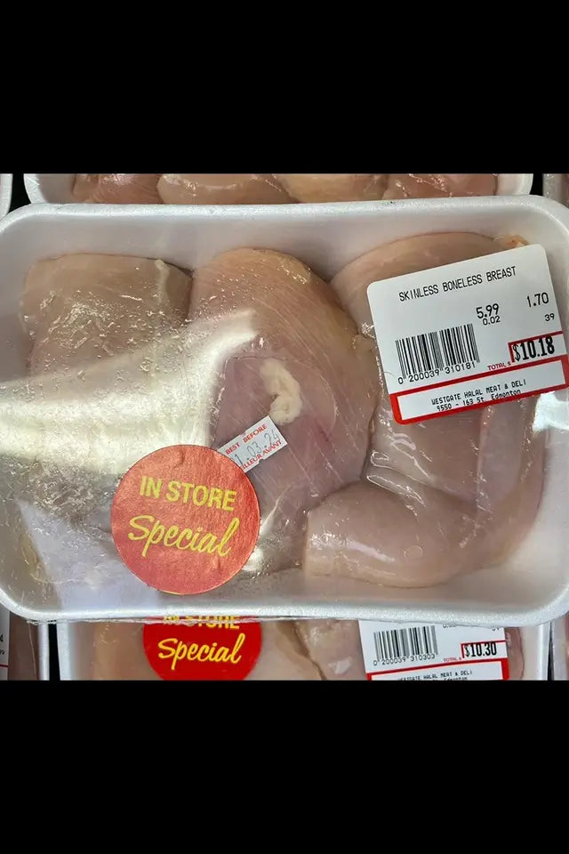 Halal Chicken Breast from Westgate Halal | WeDoHalal Edmonton