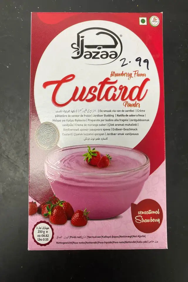 Jazaa Strawberry Custard Powder | WeDoHalal Edmonton