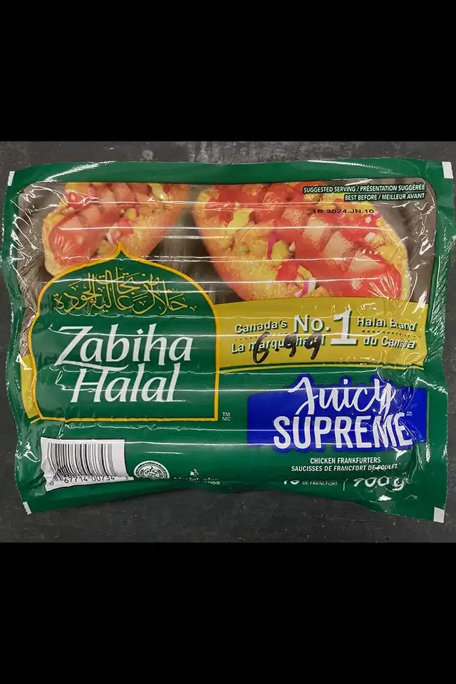 Zabiha Halal Chicken Frankfurters | WeDoHalal Edmonton
